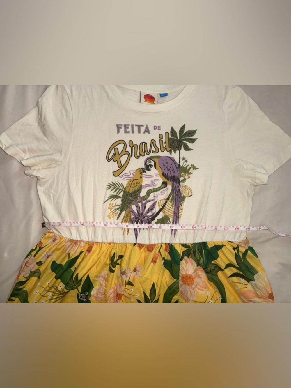 Farm Rio tiered floral shirt dresss Large - Picture 7 of 13